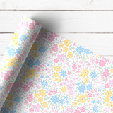 PASTEL PRETTIES FLORAL | PREMIUM LEATHERETTE FABRIC