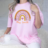 CUSTOM EMBROIDERED EFFECT DTF TRANSFER | PENCIL RAINBOW