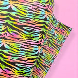 WATERCOLOUR RAINBOW TIGER | PREMIUM FAUX LEATHER FABRICS