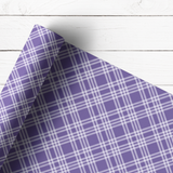 PURPLE TRADITIONAL SCOTTISH TARTAN | PREMIUM LEATHERETTE FABRIC