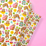 FUN SLOTHS | PREMIUM FAUX LEATHER FABRICS