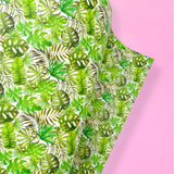 TROPICAL PALM LEAVES | PREMIUM FAUX LEATHER FABRICS