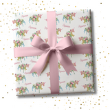 GLITTERY UNICORN WRAPPING PAPER- PERSONALISED OPTIONS
