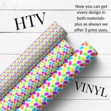 CANDY BEARS PATTERNED HTV & SELF ADHESIVE VINYL