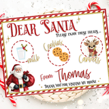 DEAR SANTA CHRISTMAS EVE MAT | PREMIUM LEATHERETTE PLACEMATS