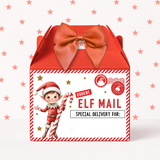 URGENT ELF MAIL PRINTED TREAT BOX LABELS