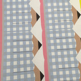 Gingham Pencil Pinch Bows DIY Cutout Faux Leather Fabric Sheet