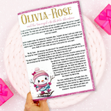SNOWGIRL'S NORTH POLE ADVENTURE BLANK STORY BOOKLETS- PREMIUM CARD