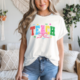 DTF TRANSFER | COLOURED TEACHER BOW