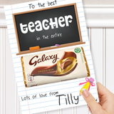 Best Teacher Blackboard | In the entire Galaxy Chocolate Boards- Premium Card