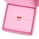 WATERMELON BOW RED CUSTOM CUT SOLVENT STICKER- GLOSSY OR MATTE