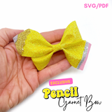 EHC Exclusive Pencil Garnet Bow SVG + PDF