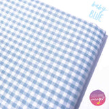 baby blue gingham fabric felt