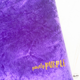 Purely Purple Crushed Velvet Fabric Felt Sheets