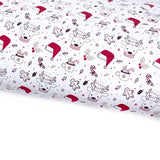 Reindeer Christmas Mix Up Lux Premium Canvas Bow Fabrics