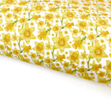 Pretty Little Daffodils Lux Premium Printed Bow Fabrics