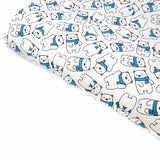 Blue Polar Bears Premium Faux Leather Fabric Sheets
