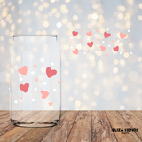Scattered Hearts Vinyl Can Wrap 16oz