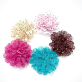 Frilly Polka Dot Chiffon Posies Flowers