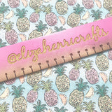 New Pineapple Daze Blue Standard Fabric Felt