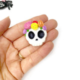 EXCLUSIVE Floral Sugar Skulls Clay Charms