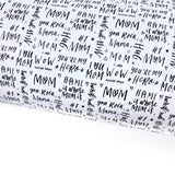Mum you Rock Lux Premium Printed Bow Fabric