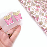 Fries before Guys HTV Iron on Bow Transfers- SET of 2
