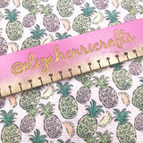 New Pineapple Daze Pink Stripes Standard Fabric Felt