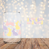 Pastel Spring Bunnies Vinyl Can Wrap 16oz