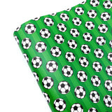 Football Field Premium Faux Leather Fabric Sheets