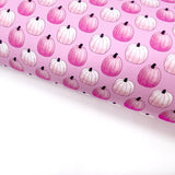 Pink Pumpkins Lux Premium Canvas Bow Fabrics