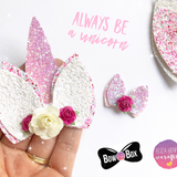 Unicorn Pinch Bow Template