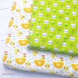 Spring Chicks and Bunnies Artisan Fabric Felt