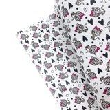 Sweet Leopard kittens Premium Faux Leather Fabric Sheets