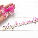 The Tutu Bow Topper- 2 Sizes Die cutter/Template