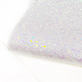 Fairytale White Lux Premium Chunky Glitter Fabric