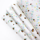 Always Bee a Rainbow Premium Faux Leather Fabric Sheets