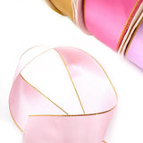 Luxury Sparkle Gold Edged Satin Ribbon 1.5''