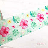 Tropical Florals Grosgrain Ribbon 2'' or 3''