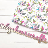Summer Flower Blooms Artisan Fabric Felt