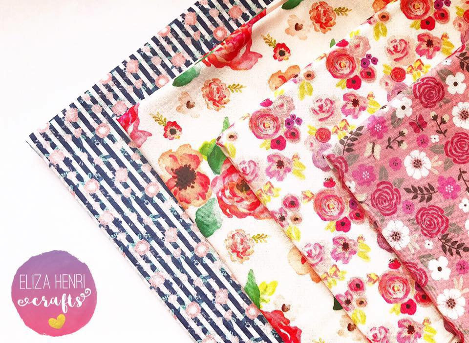 The Mod Floral Collection- Luxury Artisan Fabric Felts - Eliza Henri Craft Supply