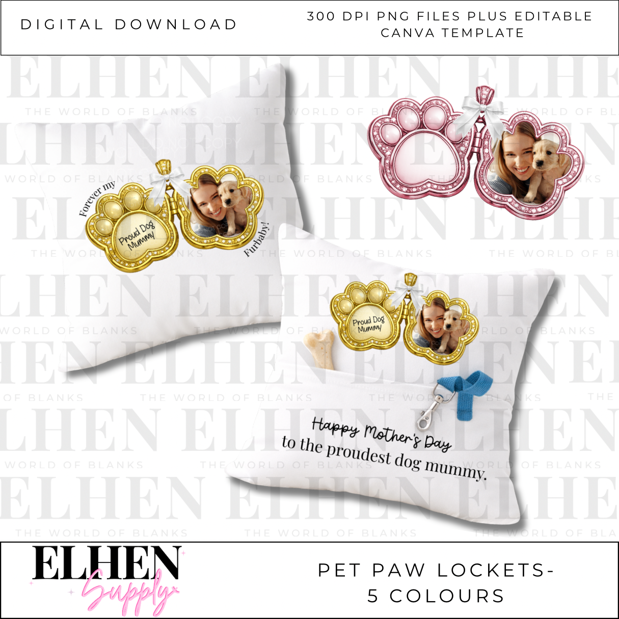 PET PAW LOCKETS - DIGITAL DOWNLOAD - Eliza Henri