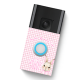 DOORBELL STICKER - RING 2ND GEN- PINK EASTER BUNNY CAM