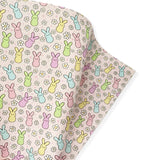 PASTEL BUNNY PEEPS PREMIUM FAUX LEATHER FABRICS