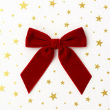 RED VELVET BOWS- 4.5''