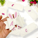 PERSONALISED DIY EMBROIDERED BUNNY BOW