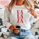 Fa La La Full Colour Glitter Transfers