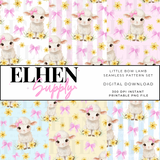 LITTLE BOW LAMB SEAMLESS PATTERN SET - Eliza Henri