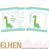 Green Dino Treat Pack Design Digital Download