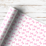 SNOWFLAKES & BOWS | PREMIUM LEATHERETTE FABRIC